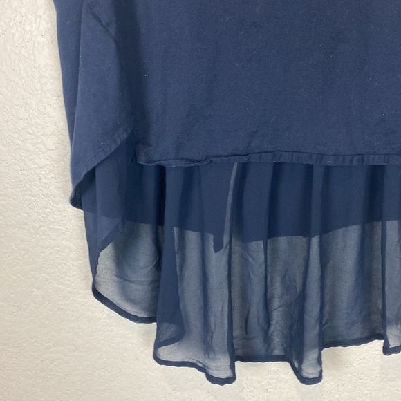 Anthropologie navy fly away back top - Picture 3 of 6